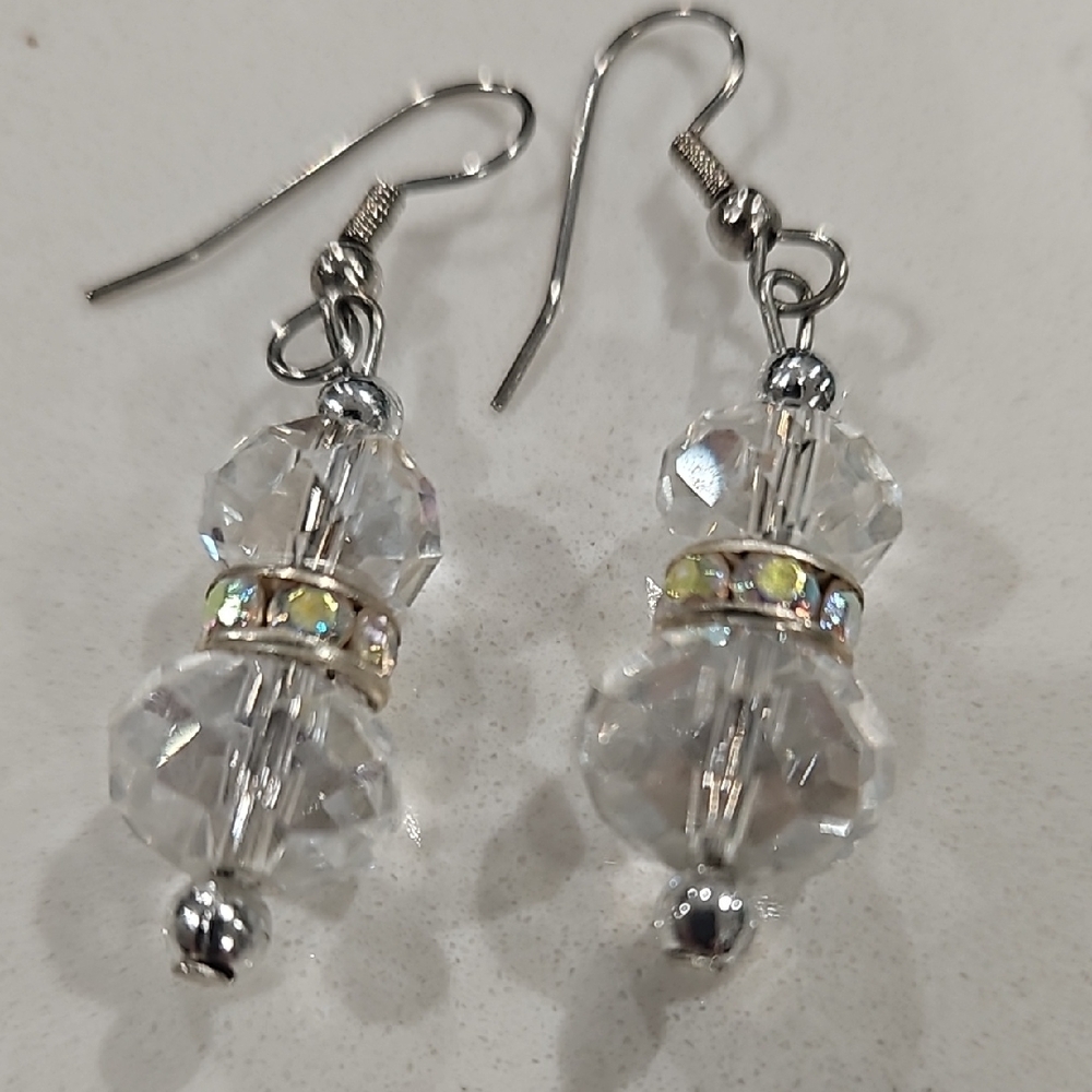 Elegant Crystal Drop Earrings